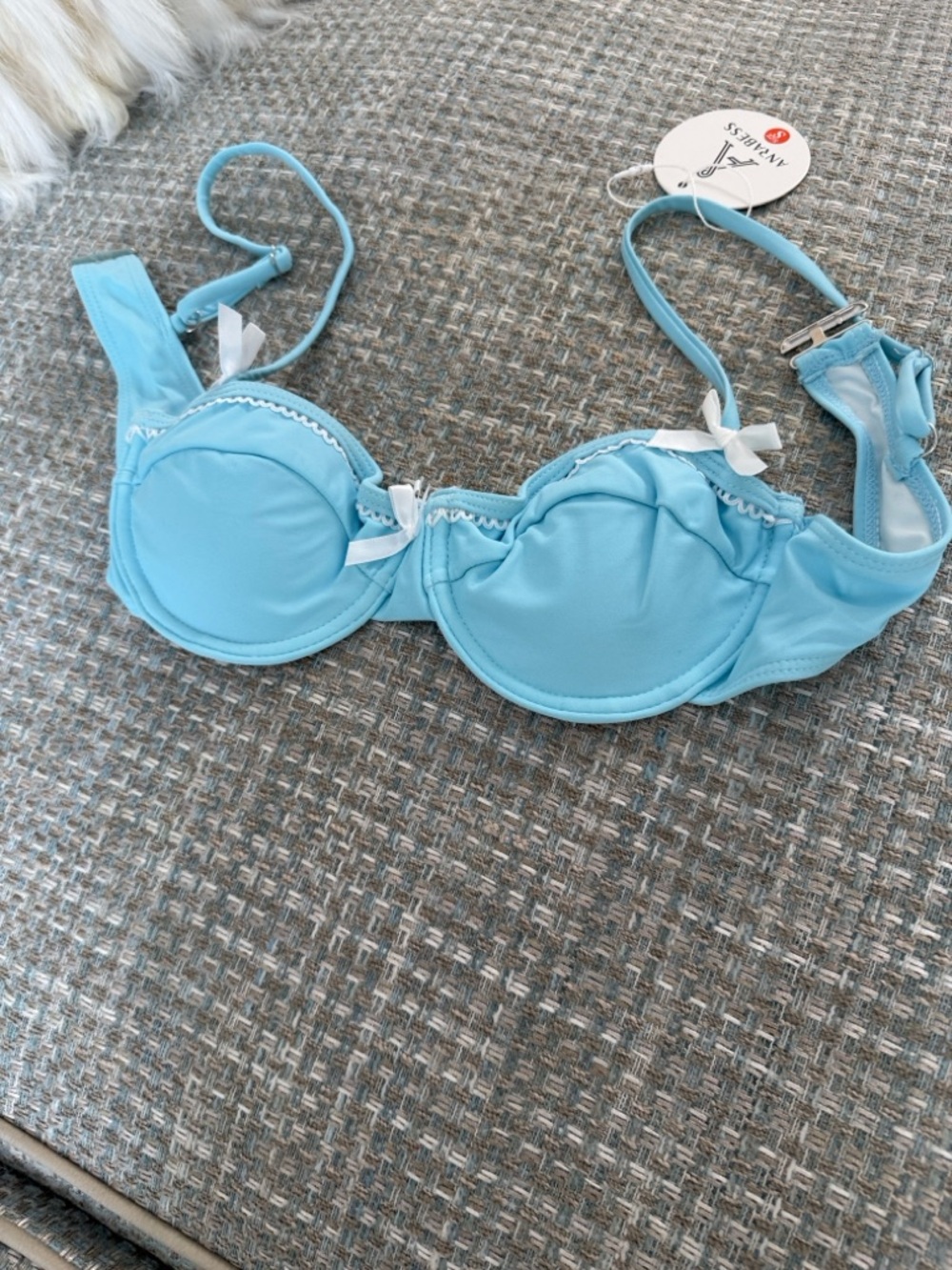 Light Blue Ruffle Bikini Set by - Picture 7 of 8